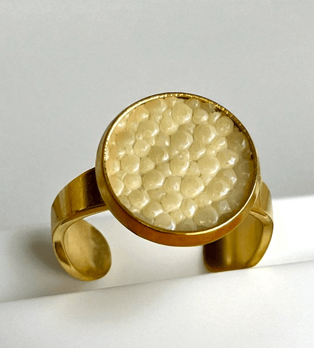 Bague Simple Blanc cassé