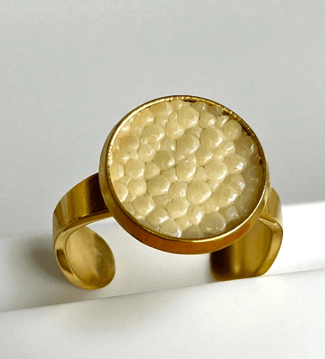 Bague Simple Blanc cassé